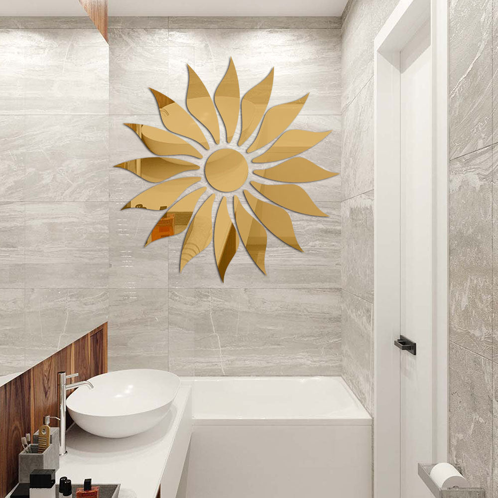 Silver Sunflower Home Decor Mirror(Acrylic) - Image 2