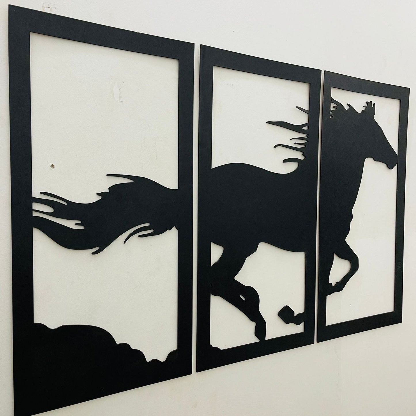 Wooden Wall decor Horse Scenery - Image 4