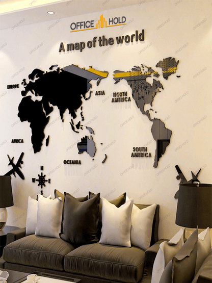 Hot! World Map 3D Design - Image 1