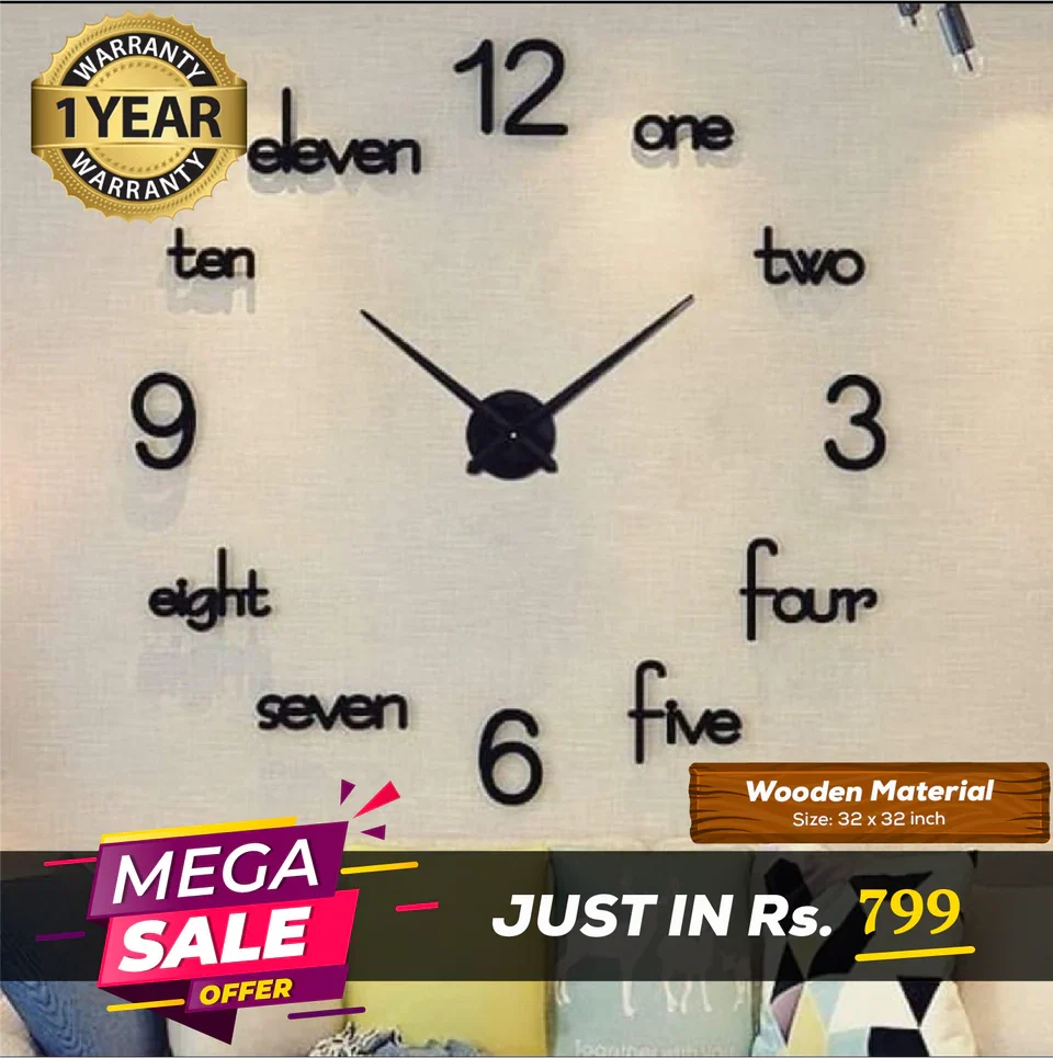 Summer Biggest Sale Buy 1 DIY Clock Get Free Hexagons Mirrors - Image 5