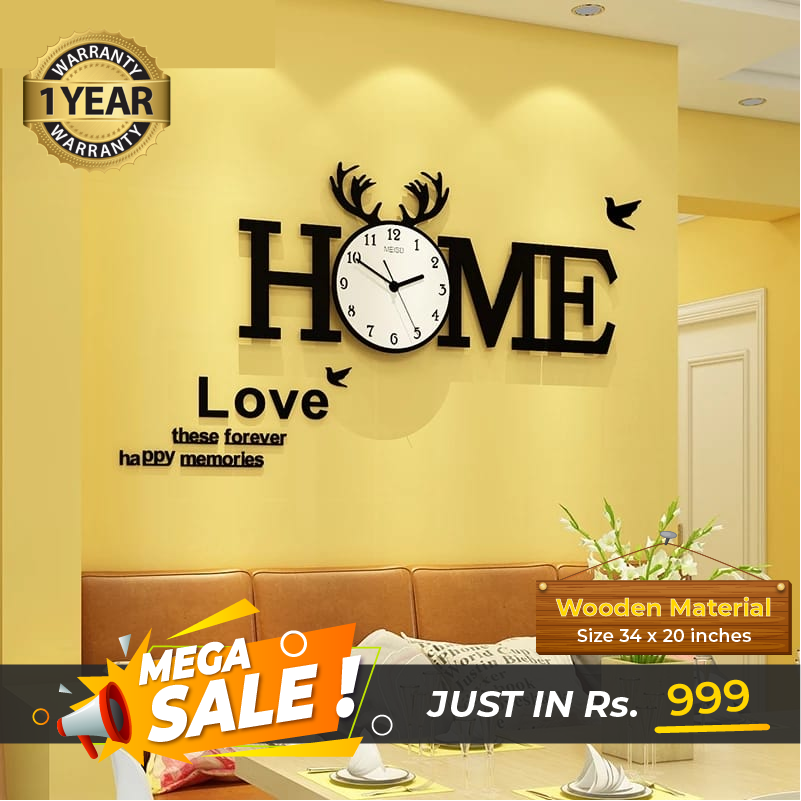 Home Clock with White Dial - Image 2