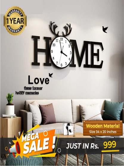 Home Clock with White Dial - Image 1