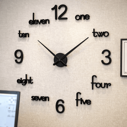 LARGE SIZE WOODEN DIY CLOCK WITH 12 INCHES NEEDLES - Image 2