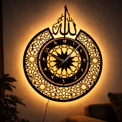 Divine Glow Islamic Clock - Image 2