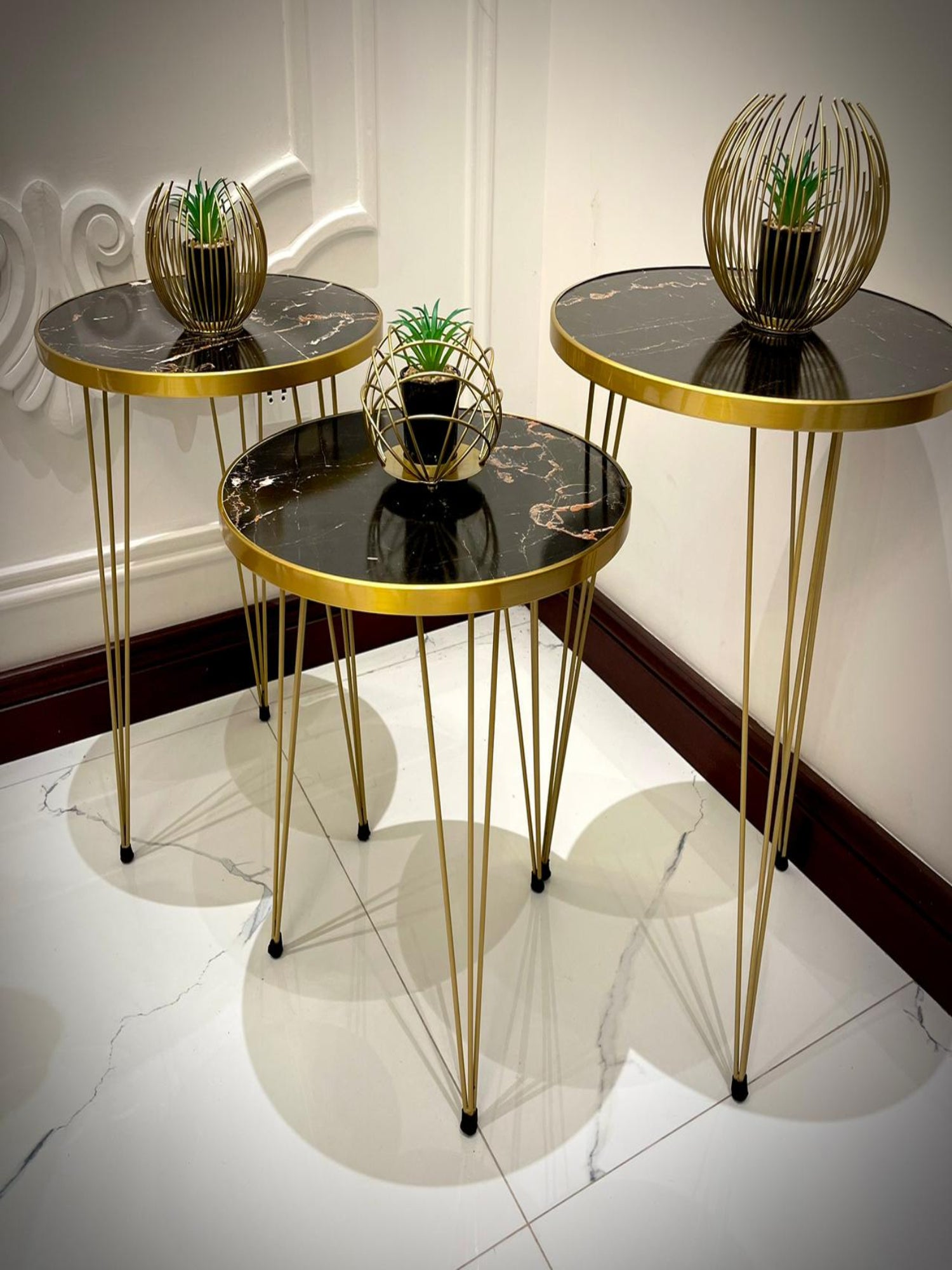 Modern Coffee Table – Nesting End Table & Side Table Set for Stylish Living - Image 1