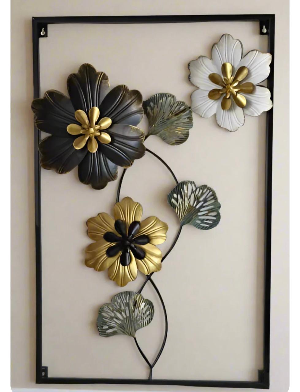 Imported Premium Quality Metal Flower Frame – Elegant Decorative Wall Art - Image 2