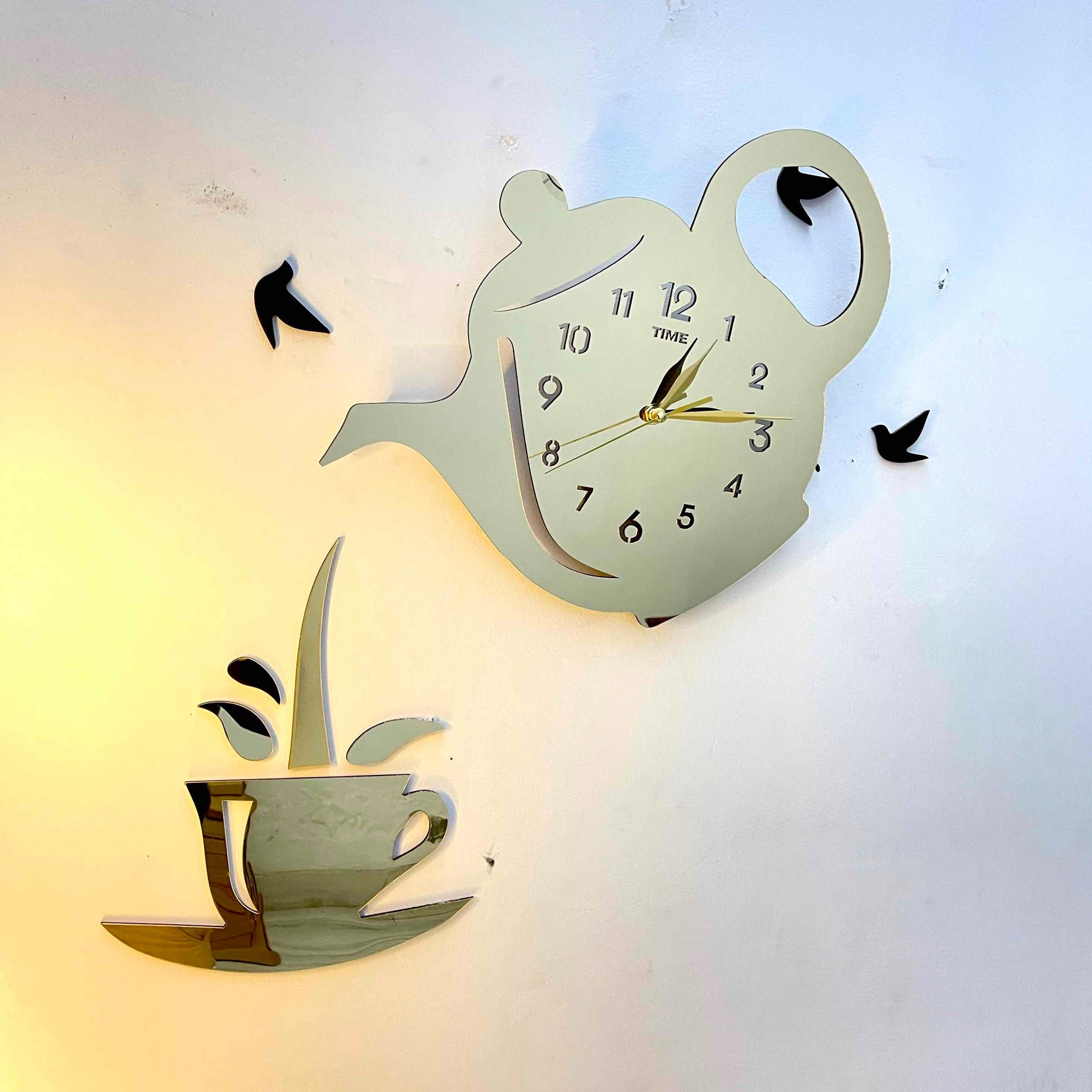 Kettle Tea Wall Clock for kitchen and Home - Image 2