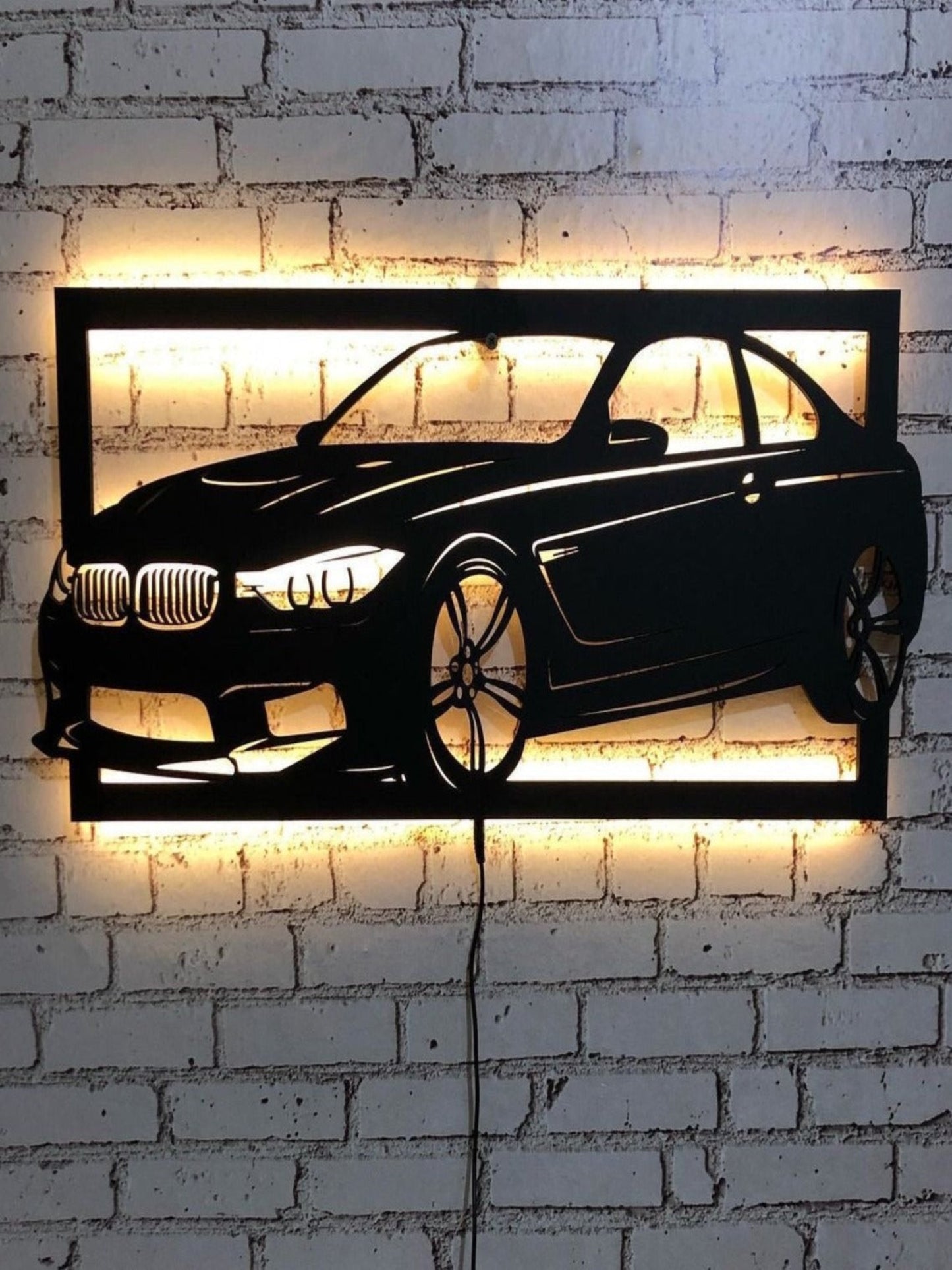 BMW Car Led Sign Cars Fan Wall Deocr - Image 1