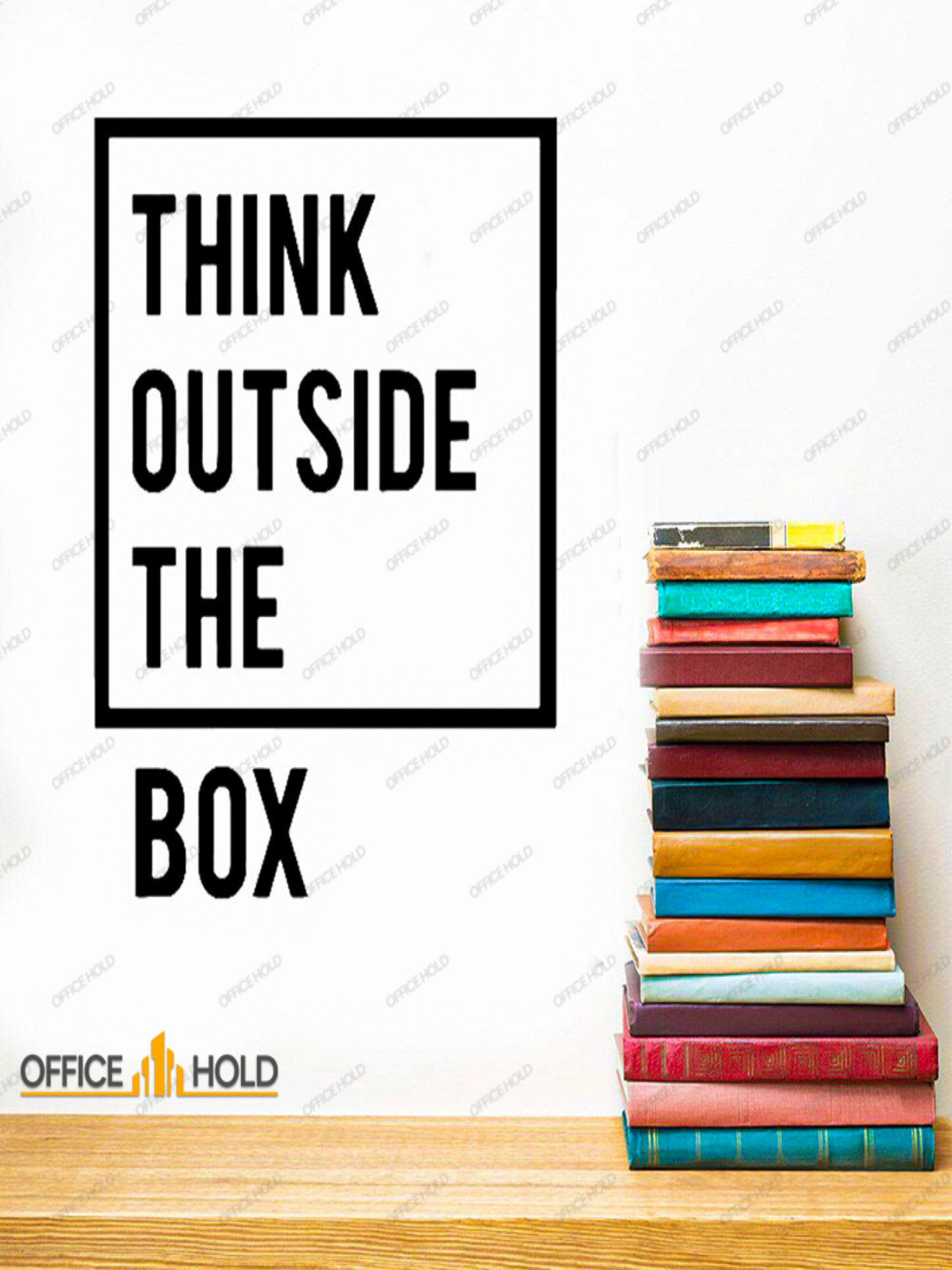 Think Out Side The Box Motivational Office Wall (totb01) - Image 1