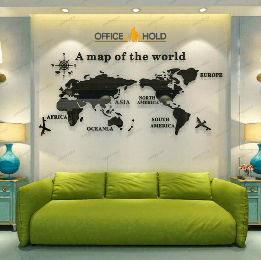Hot! World Map 3D Design - Image 2