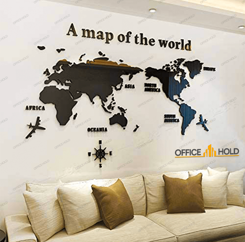 Hot! World Map 3D Design - Image 4