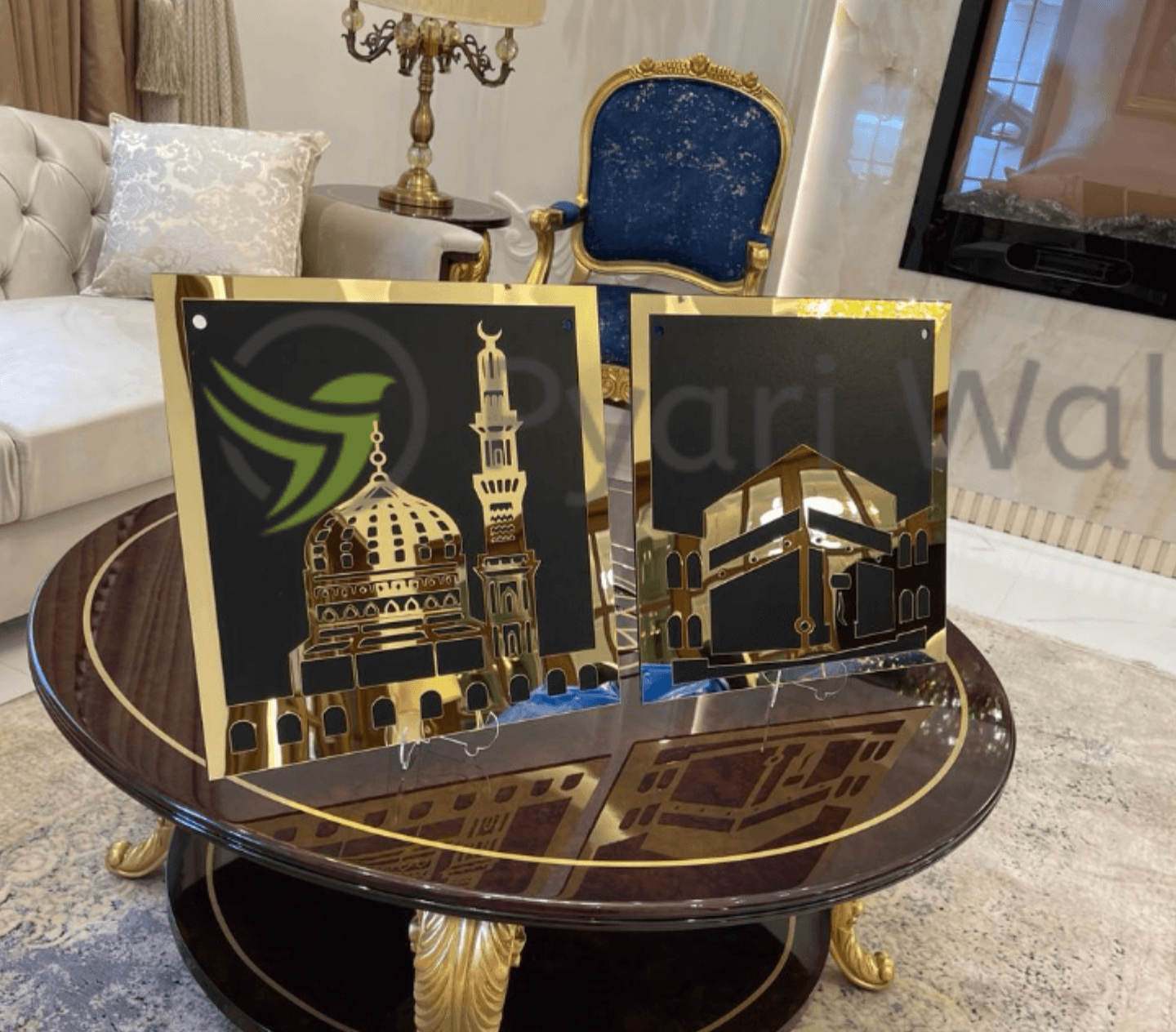 Islamic Wall hanging Khana Kaaba and Roza Rasool (SAW) Set - Walls Decor - Image 3