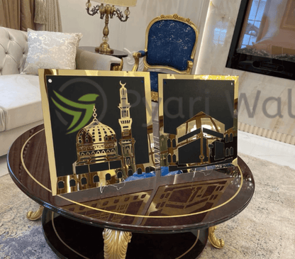 Islamic Wall hanging Khana Kaaba and Roza Rasool (SAW) Set - Walls Decor - Image 3