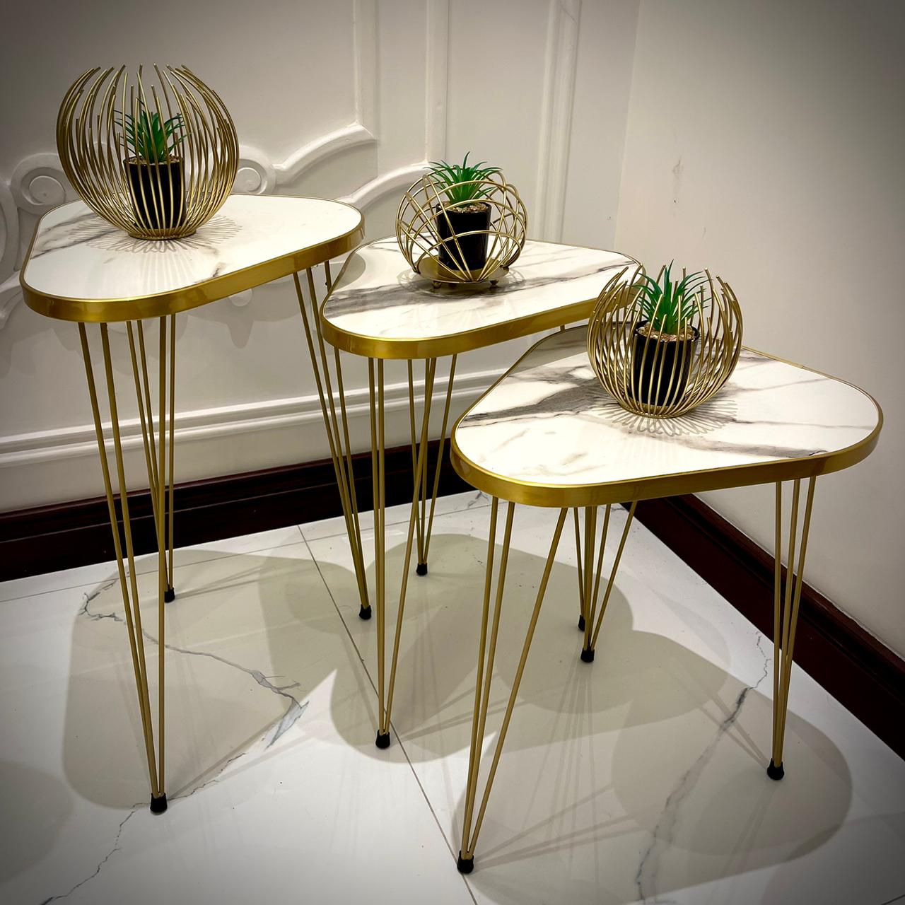 Modern Coffee Table – Nesting End Table & Side Table Set for Stylish Living - Image 2