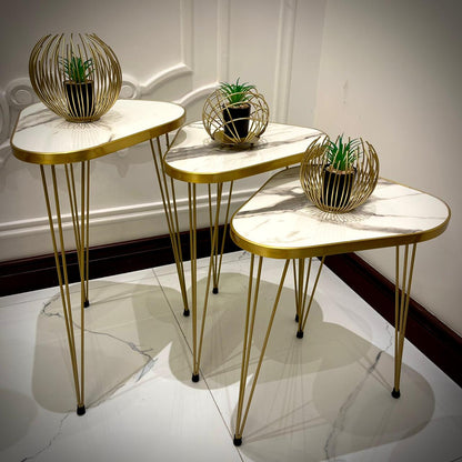 Modern Coffee Table – Nesting End Table & Side Table Set for Stylish Living - Image 2