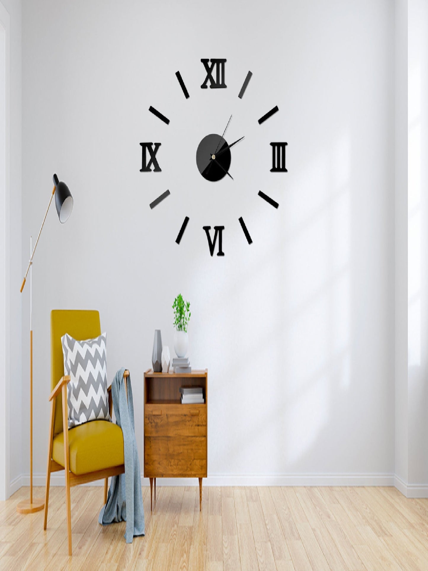 Acrylic Wall Clock(Roman_Strips) - Image 1