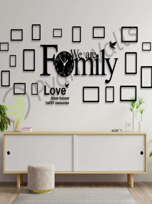 Big Family Frames Clock - Wall Clock - Image 1