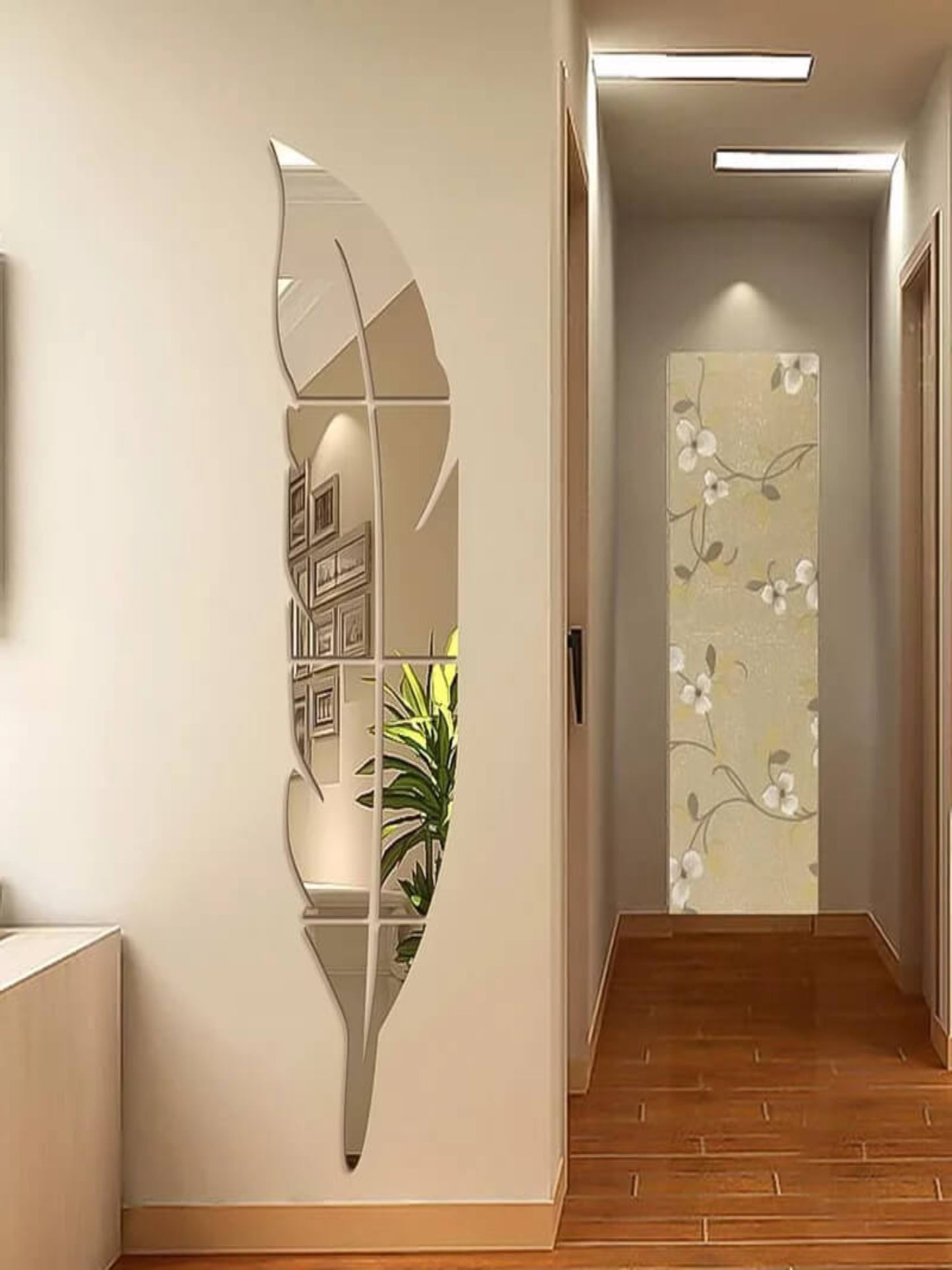 Premium Acrylic Leaf Mirror - Image 1