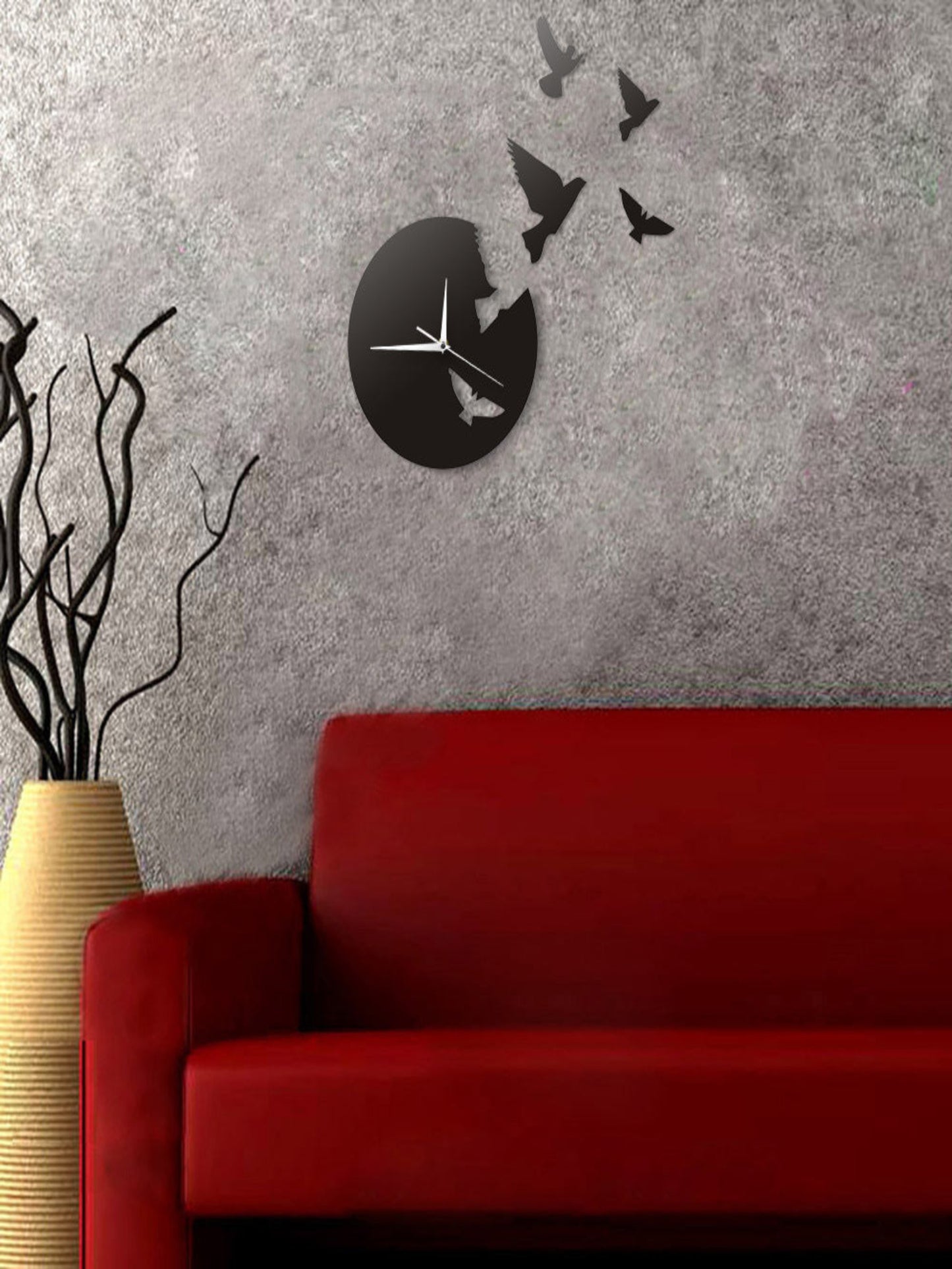 Bird Clock black: A1 - Image 1