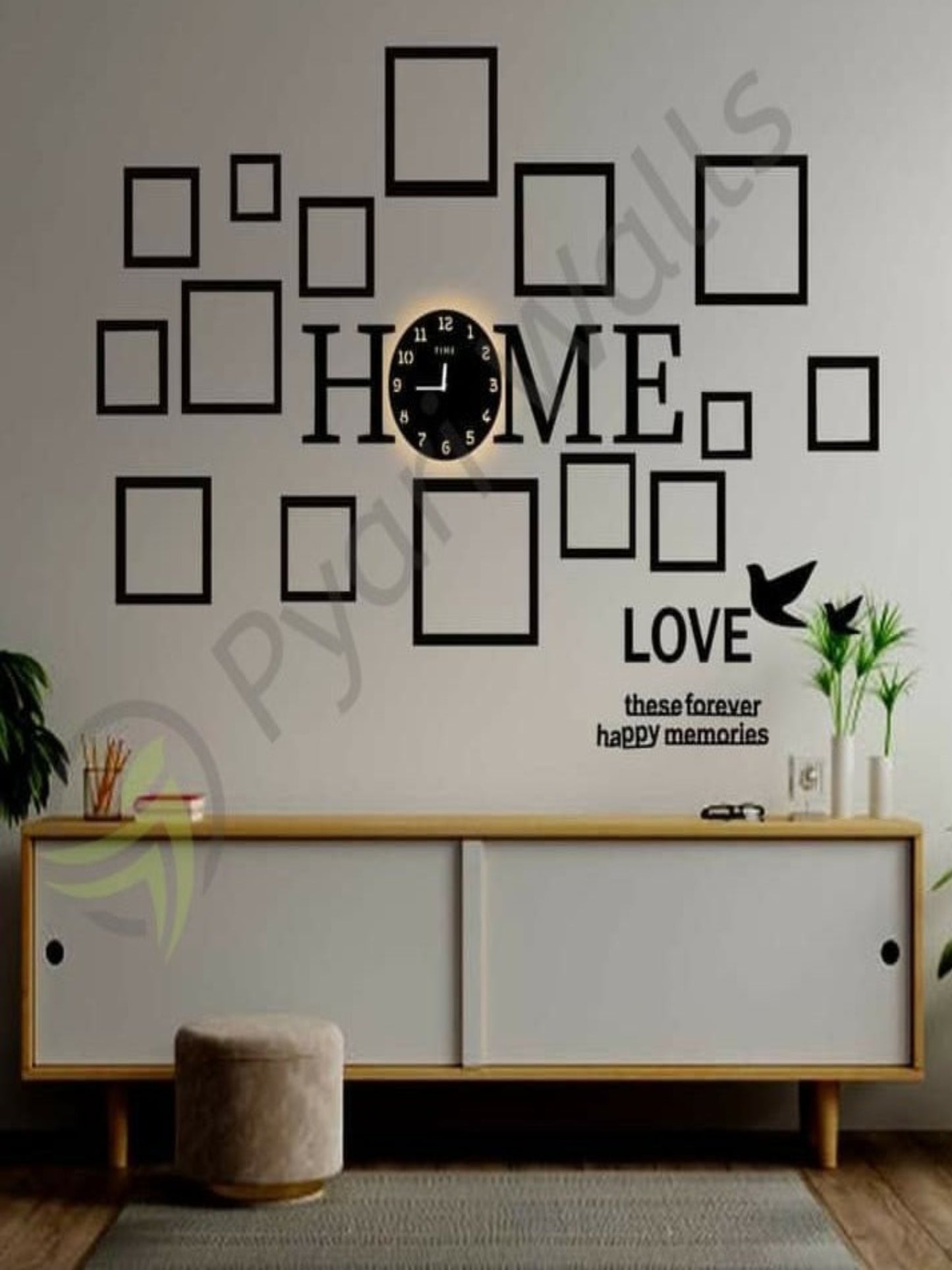 Home clock with frames - Image 1