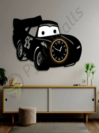 Cars clock 95 (big) kids room clock - Wall Clock - Image 1