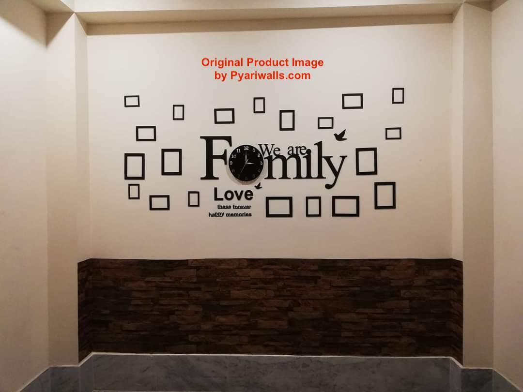 Big Family Frames Clock - Wall Clock - Image 2