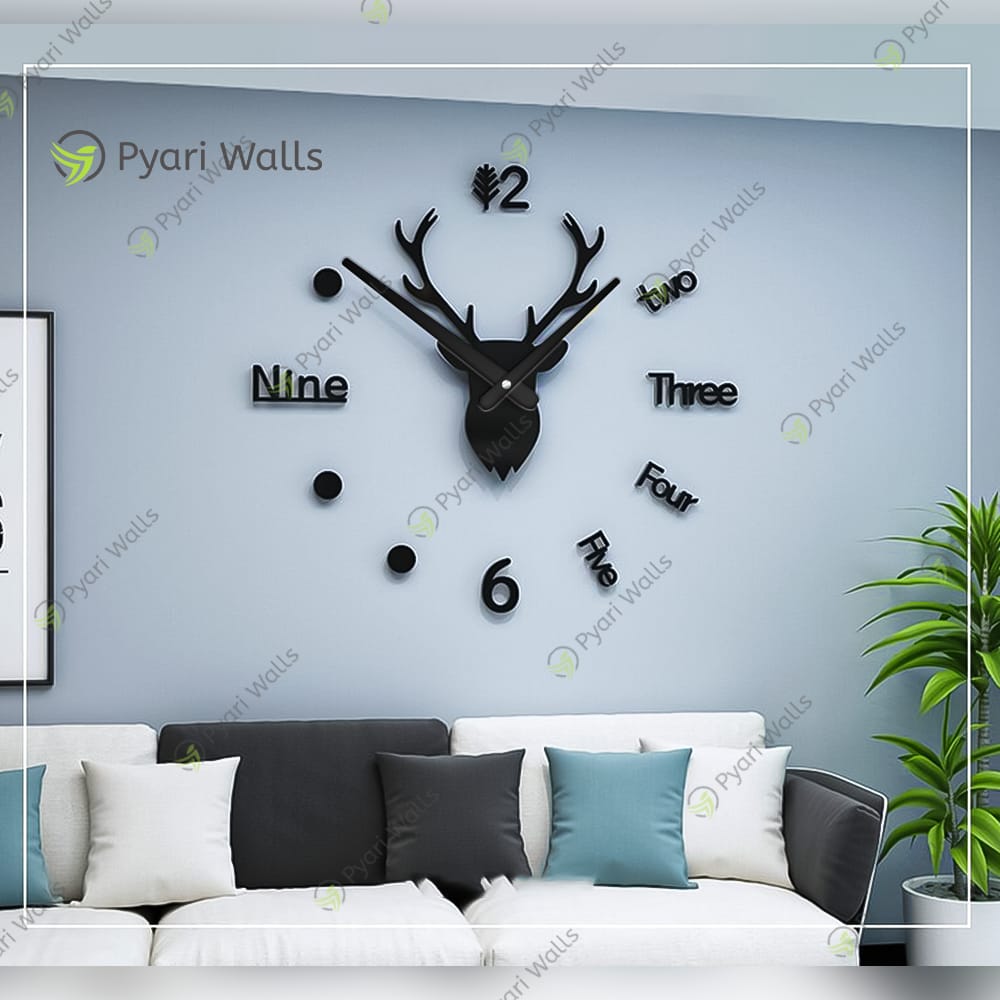 Deer Wall Clock Large - Hot Selling markhor - Image 3