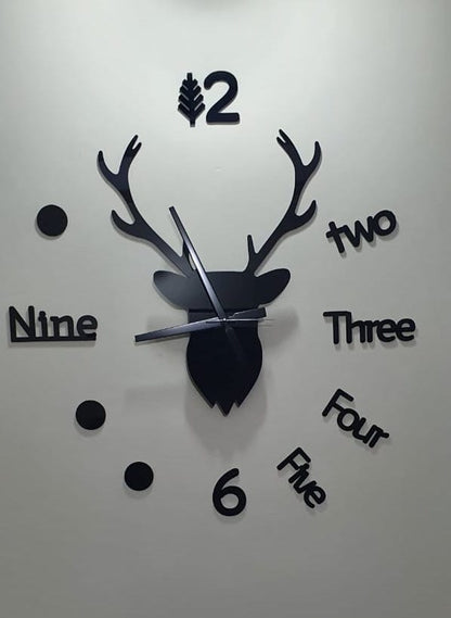 Deer Wall Clock Large - Hot Selling markhor - Image 2