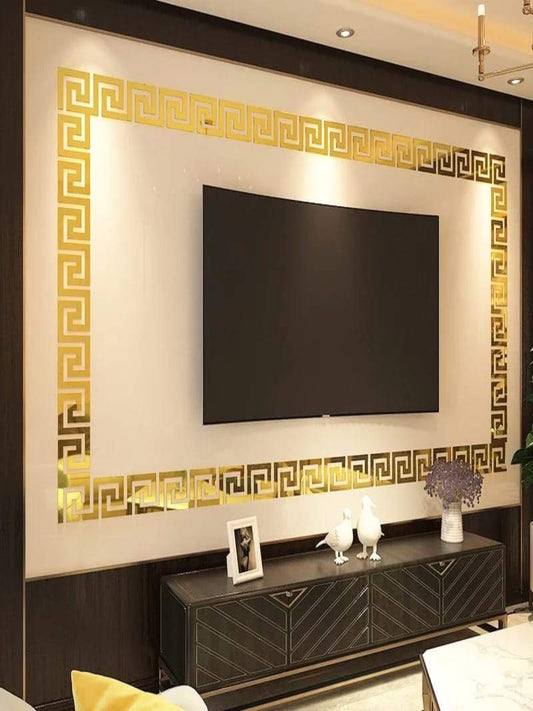 Building Acrylic Border Mirror Decor - Image 1