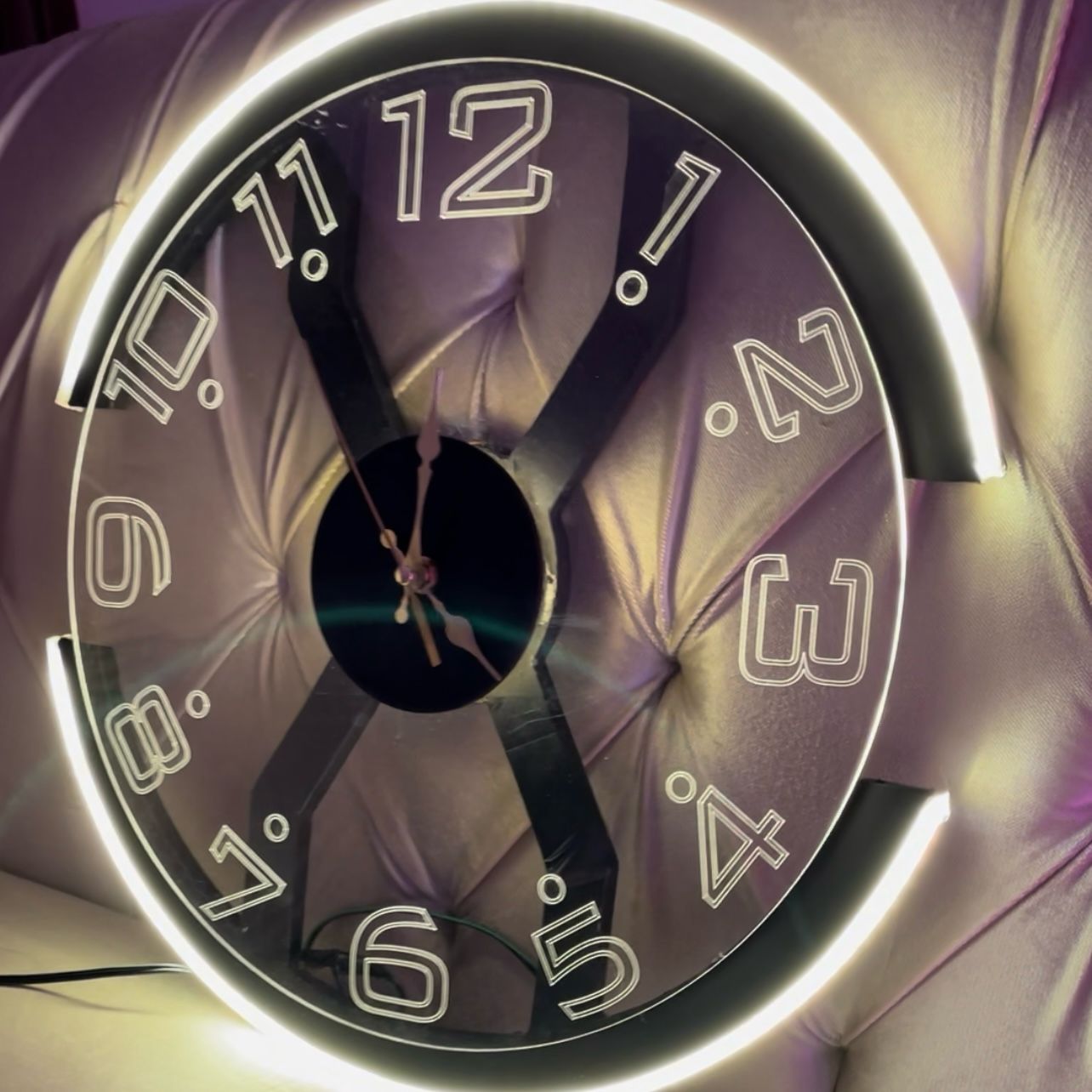 Modern Style Neon X Clock Ambient Light- Azadi sale offer - Image 3