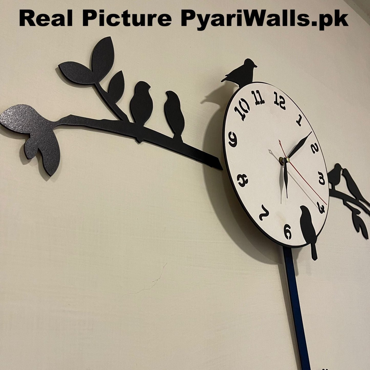 New Latest Style 2024 Birds Tree Pendulum clock White Dial - Image 5