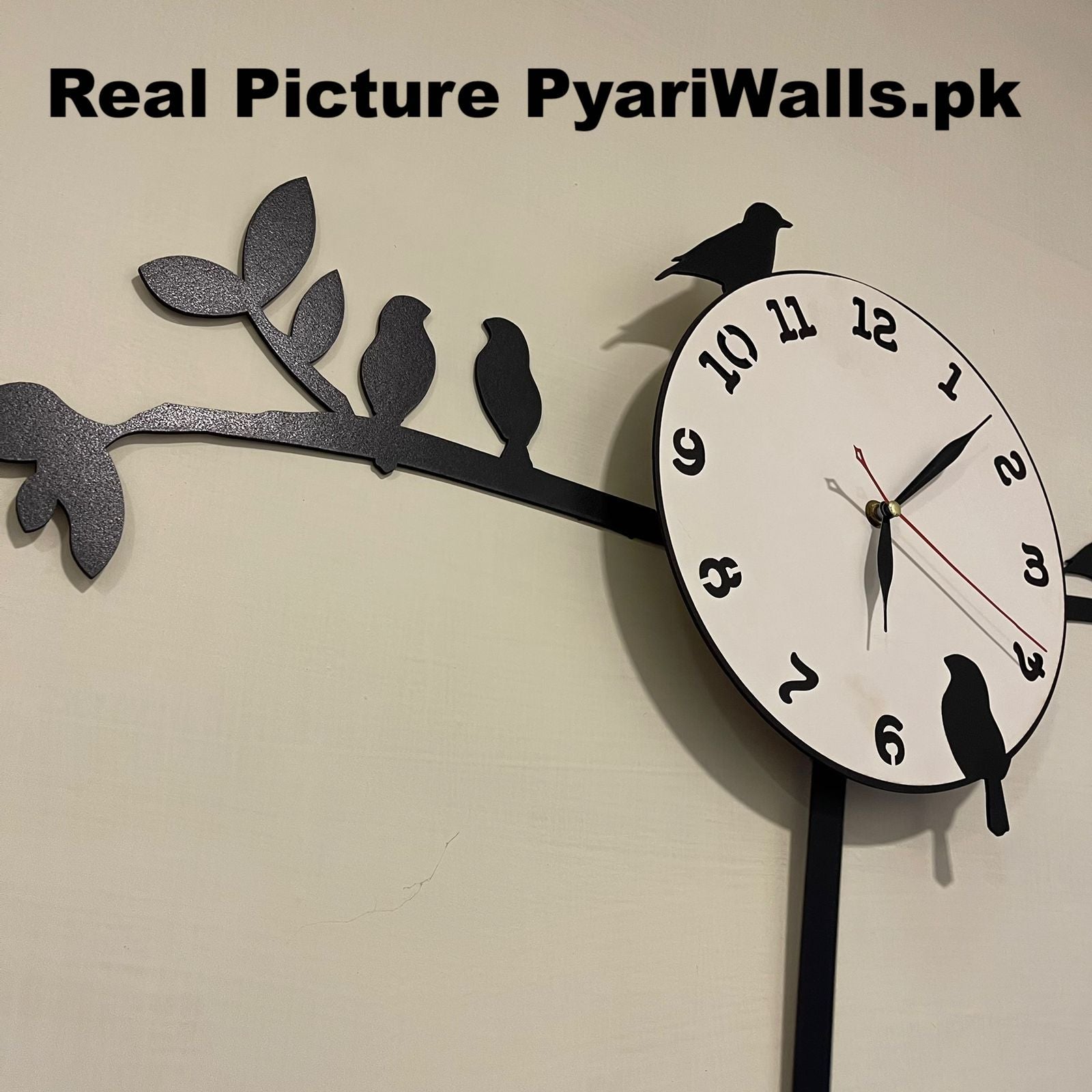 New Latest Style 2024 Birds Tree Pendulum clock White Dial - Image 4