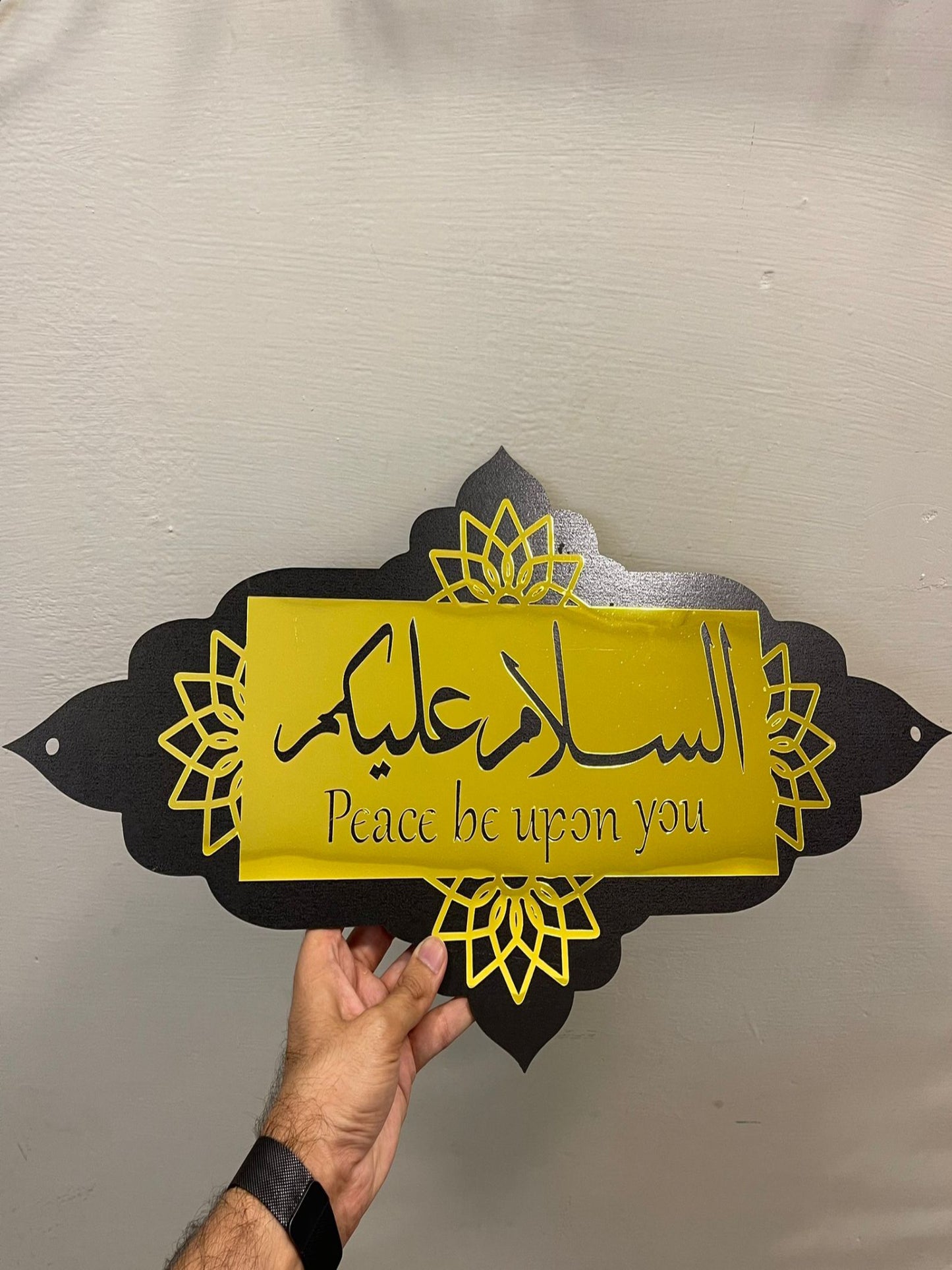 Islamic Greeting Sign board Asalam u Alaikum - Image 1