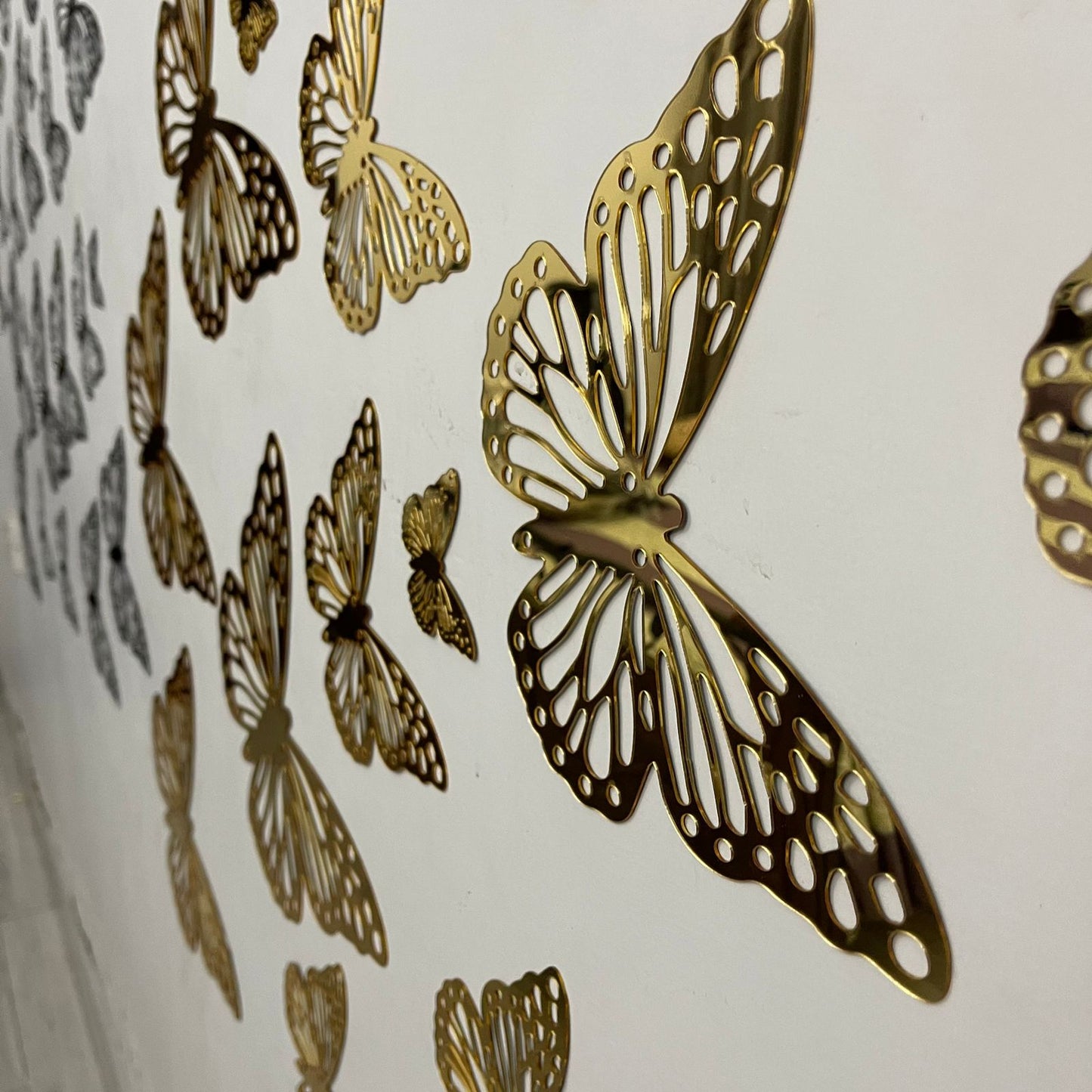 New 2024 Style Acrylic Mirror butterflies set for Wall Decor - Image 5