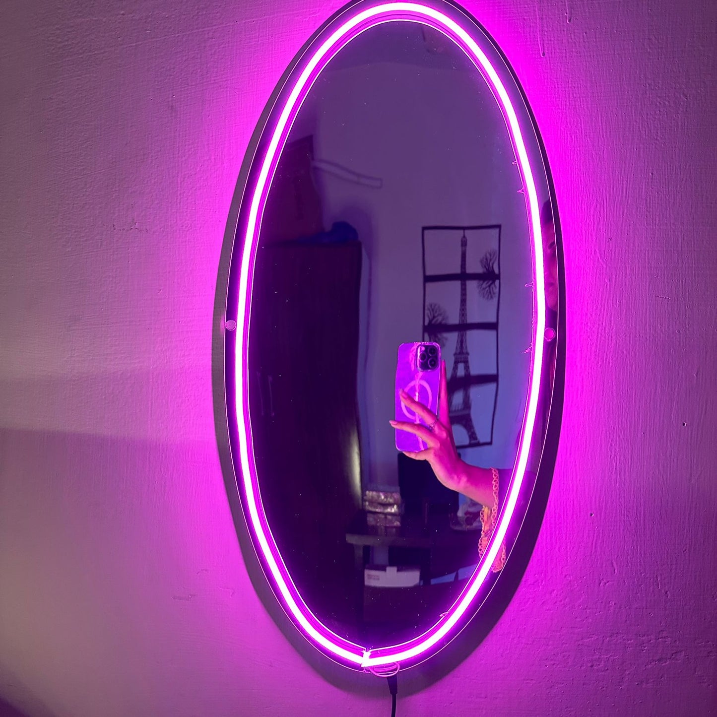 Neon Selfie Acrylic mirror for Room Walls - Image 3