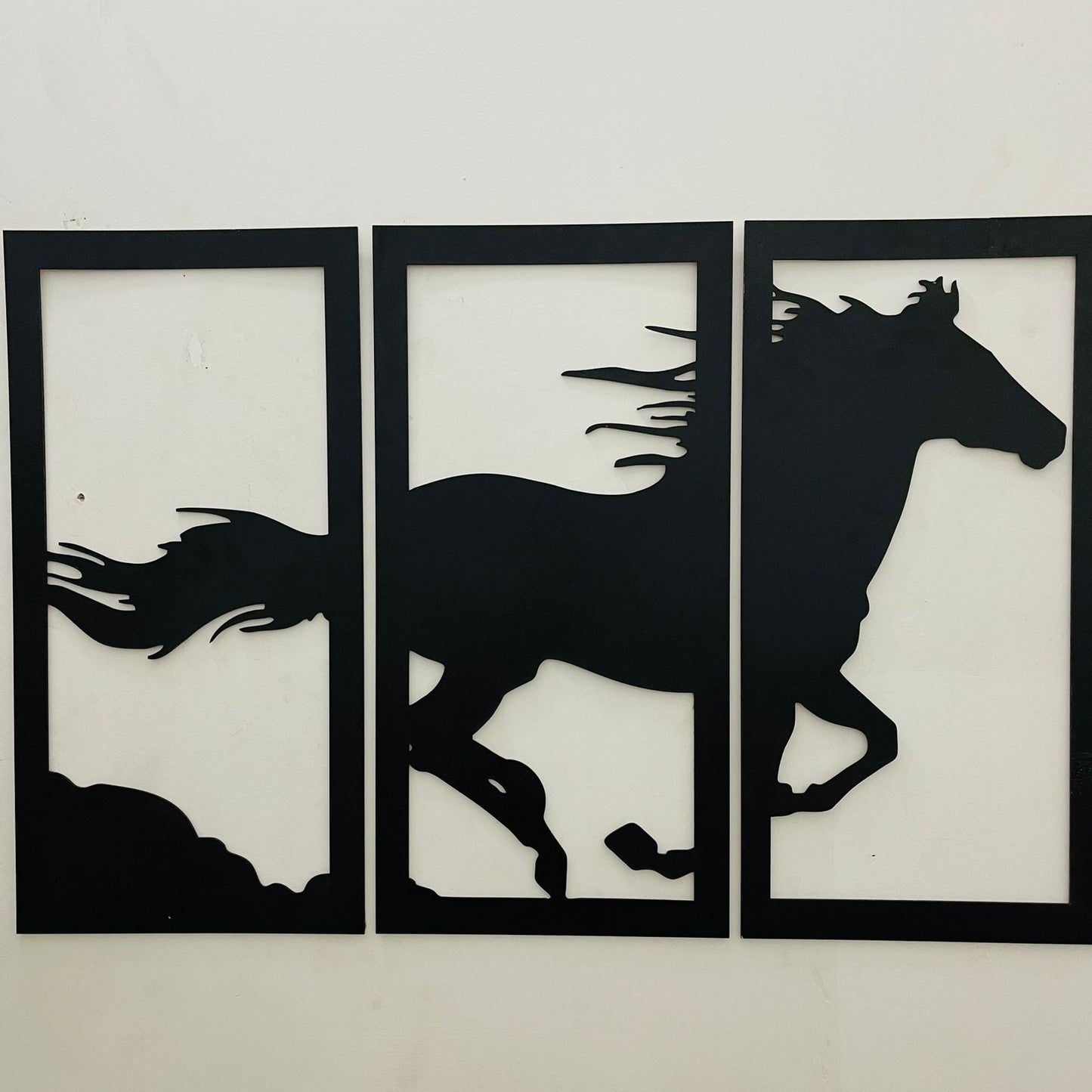 Wooden Wall decor Horse Scenery - Image 3