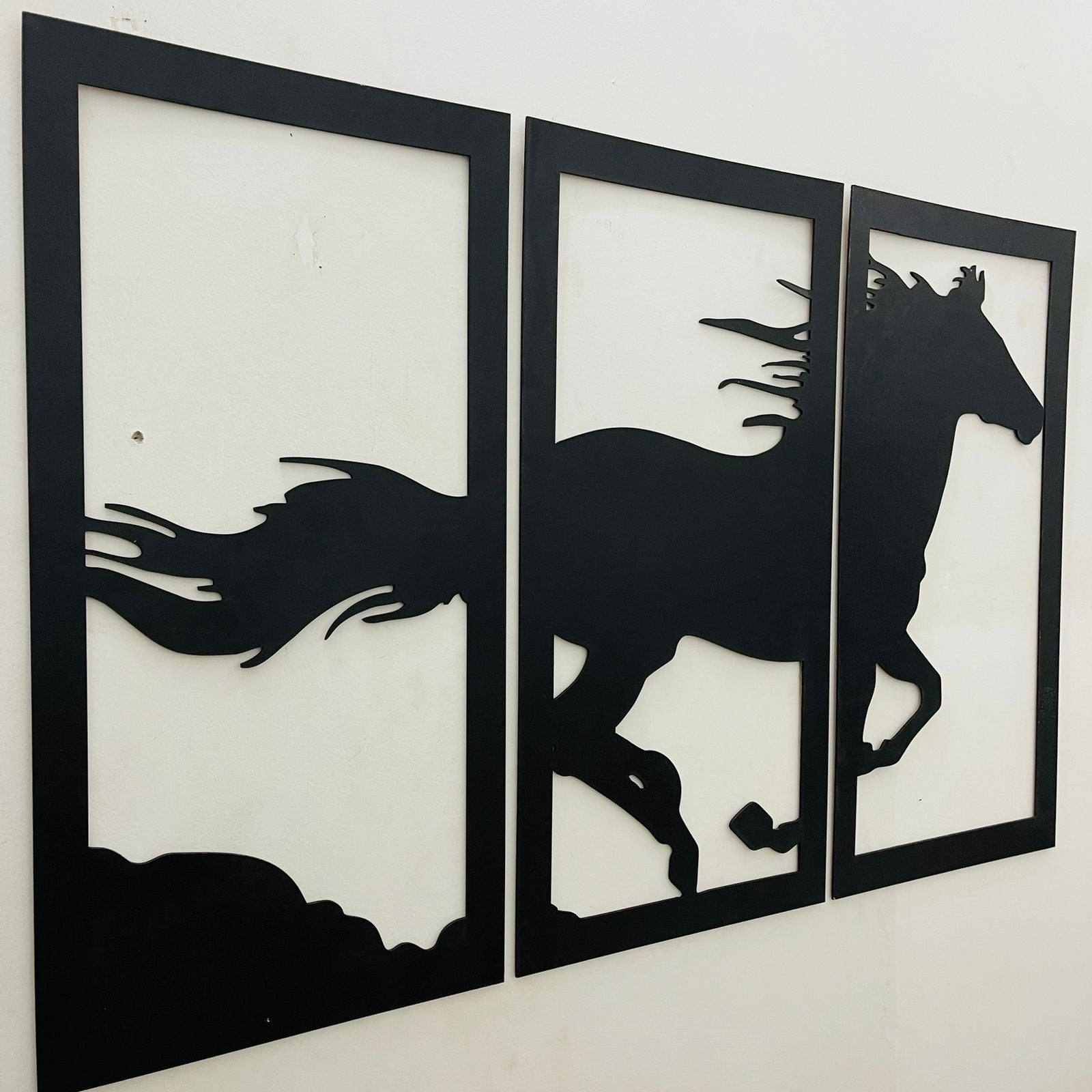 Wooden Wall decor Horse Scenery - Image 4