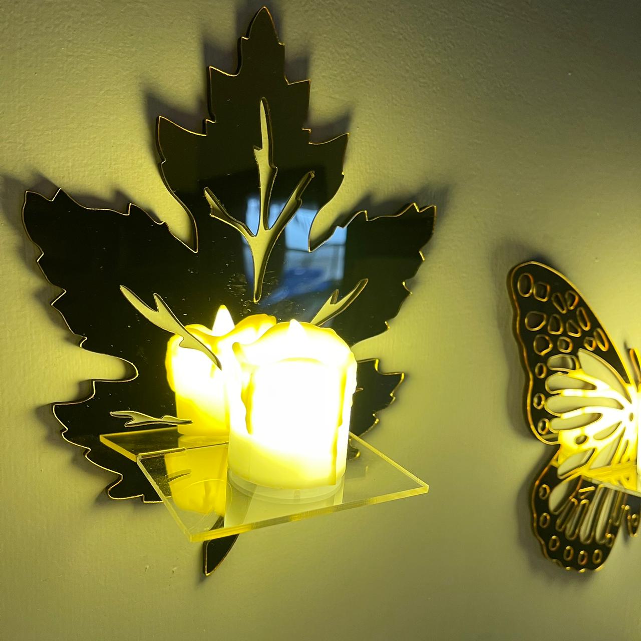 Golden Acrylic DIY Mini Shelves Wall Decor - Image 5