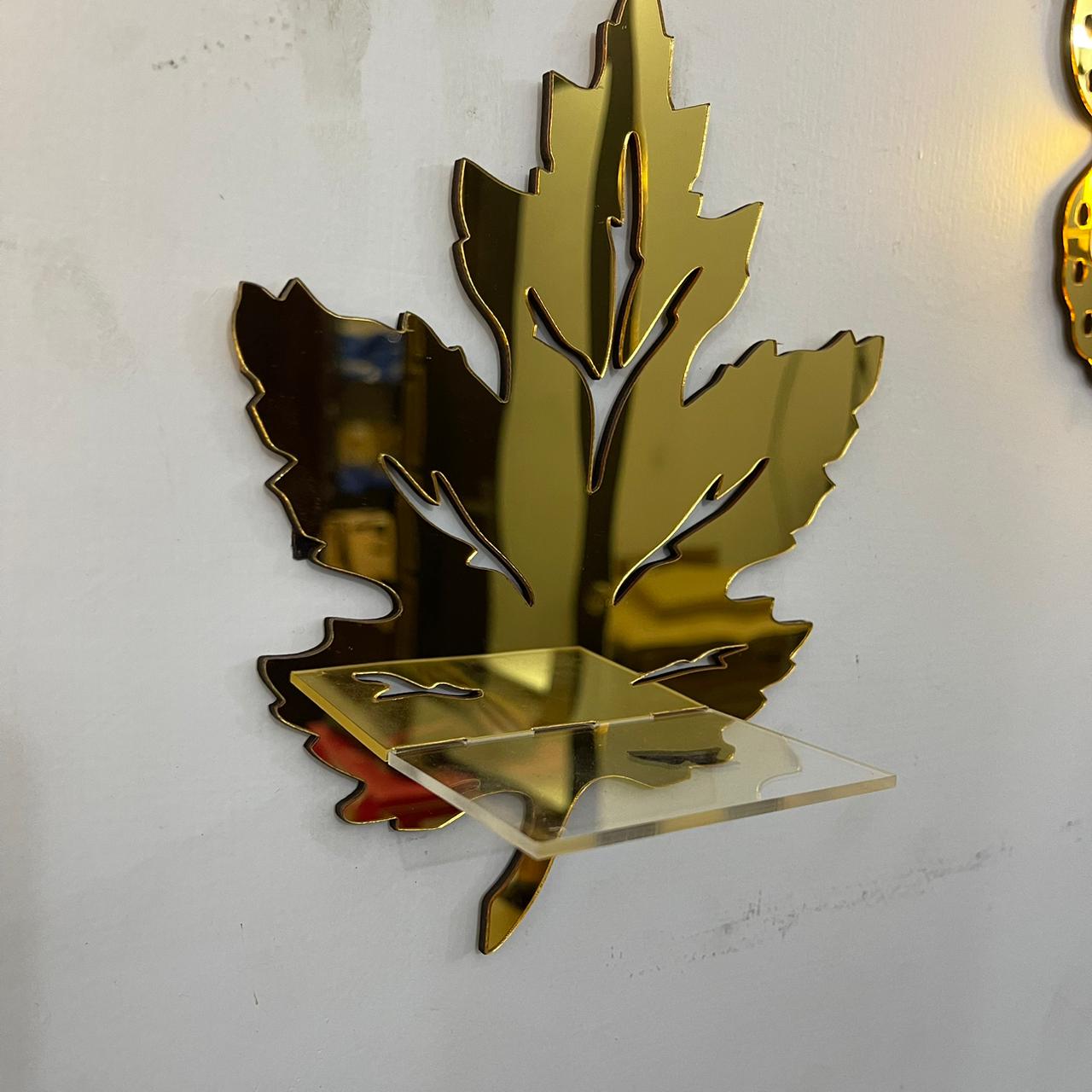 Golden Acrylic DIY Mini Shelves Wall Decor - Image 4