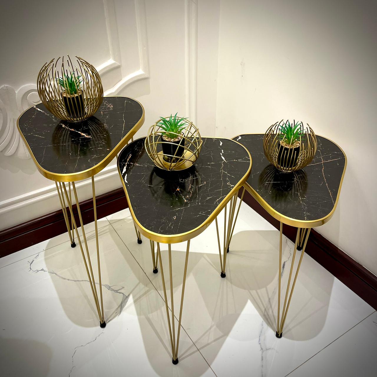 Modern Coffee Table – Nesting End Table & Side Table Set for Stylish Living - Image 3