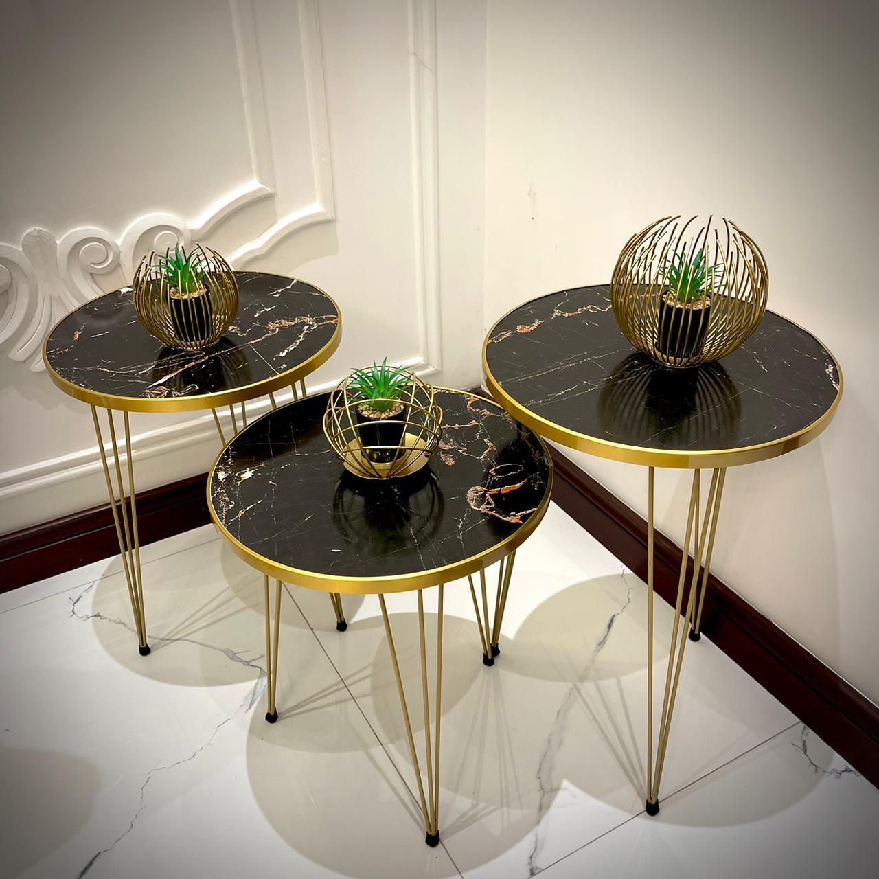 Modern Coffee Table – Nesting End Table & Side Table Set for Stylish Living - Image 8