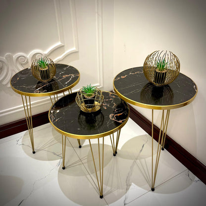 Modern Coffee Table – Nesting End Table & Side Table Set for Stylish Living - Image 8