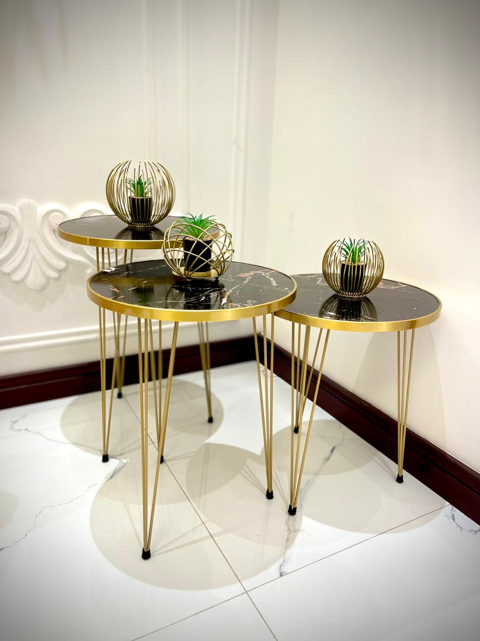 Modern Coffee Table – Nesting End Table & Side Table Set for Stylish Living - Image 5