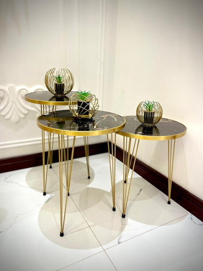 Modern Coffee Table – Nesting End Table & Side Table Set for Stylish Living - Image 5