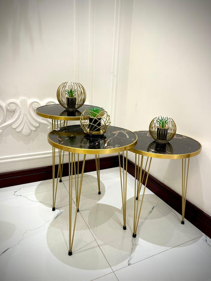 Modern Coffee Table – Nesting End Table & Side Table Set for Stylish Living - Image 4