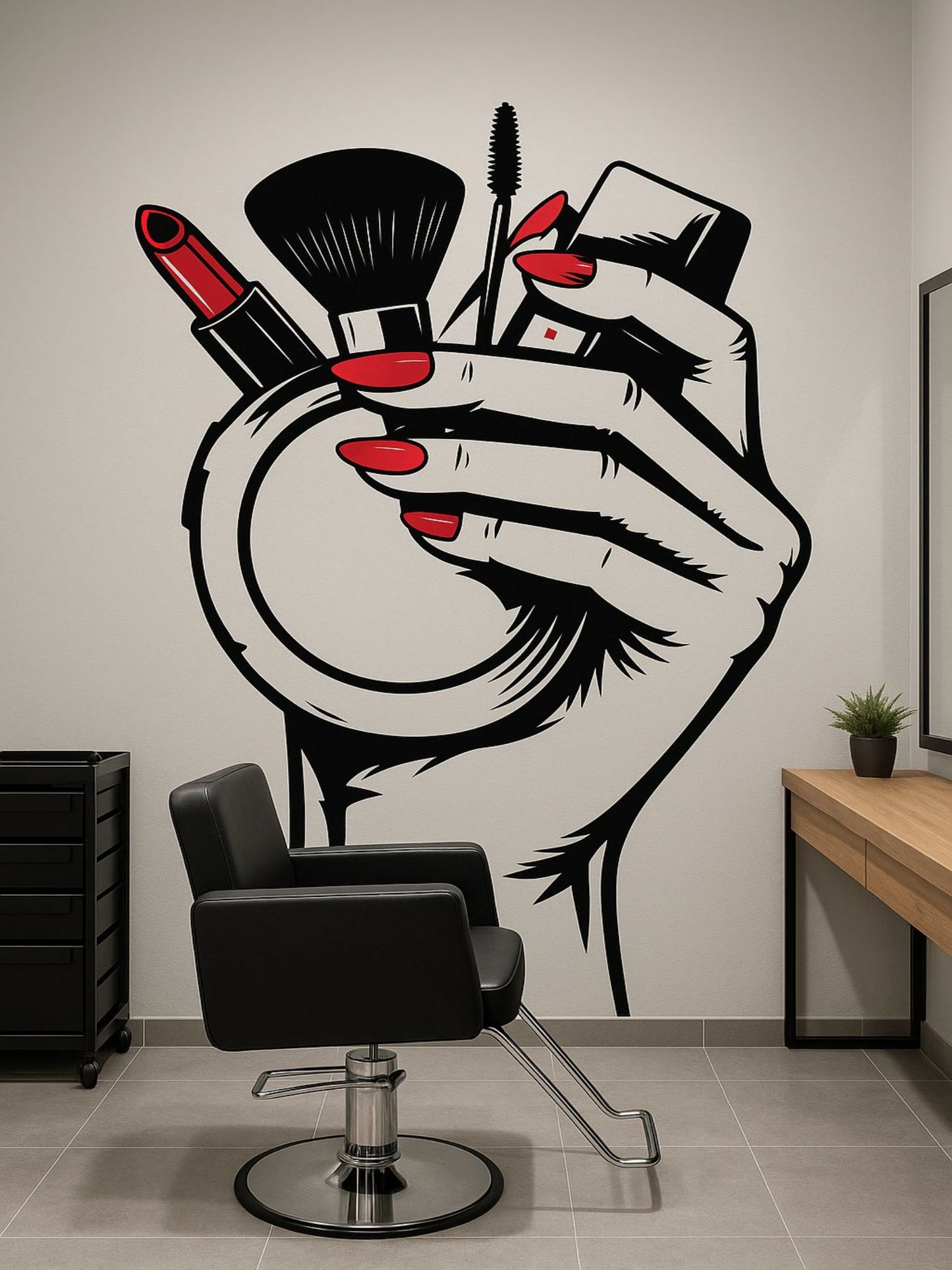 Salon Wall Decor Large Size 8x4 feet cover whole Wall of Salon - Image 1