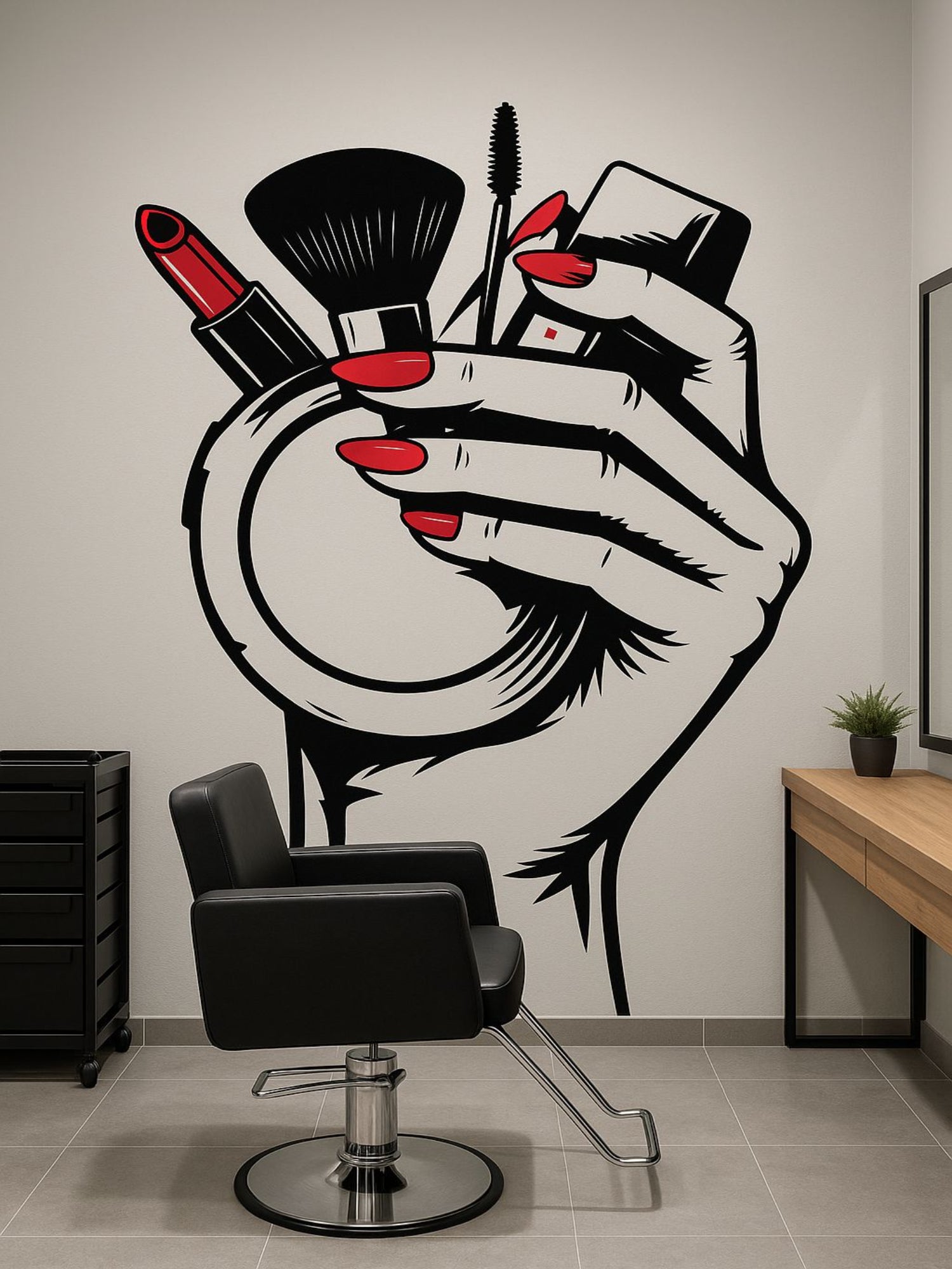 Salon Wall Decor Large Size 8x4 feet cover whole Wall of Salon - Image 1