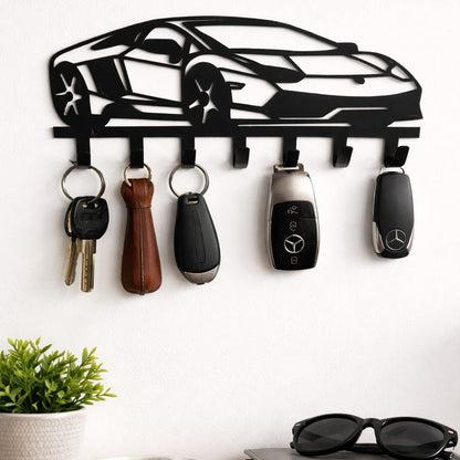 Metal Car Key Holder Wall Mount Key Rack for Home Decoration - Image 2