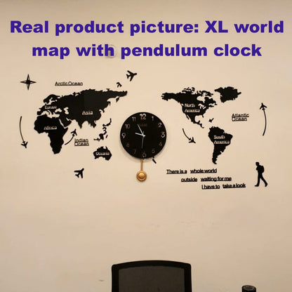 World Map Wall Clock - Wall Clock - Image 5