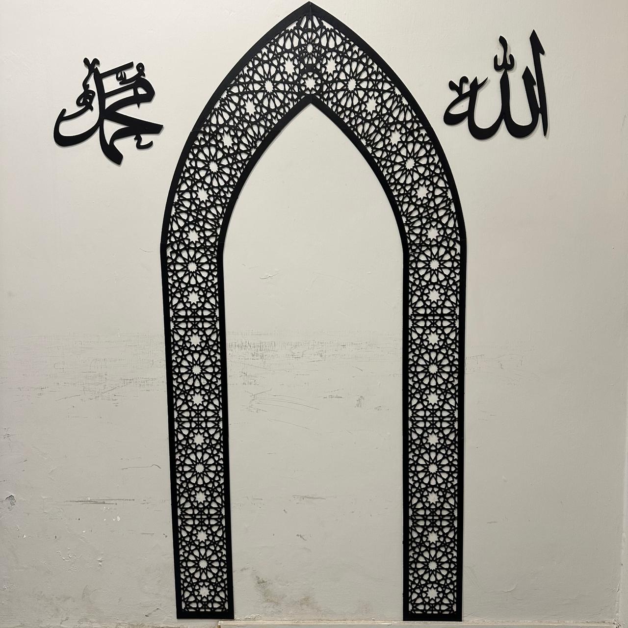 Mehrab Wall Art for Prayer Area Room – Elegant Namaz Decor Piece - Image 2
